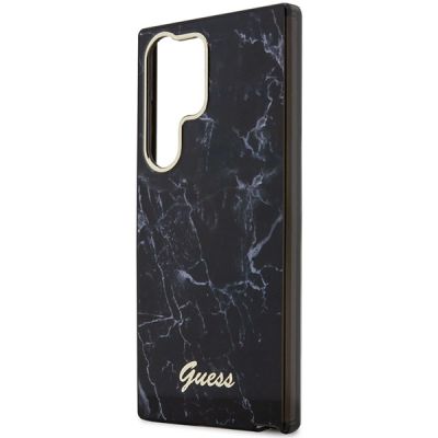 13. Guess GUHCS23LPCUMAK S23 Ultra S918 schwarz/schwarzes Hardcase Marble