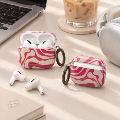 9. Lamano Tech-Protect Hülle für AirPods Pro 3 – Rosa und Beige