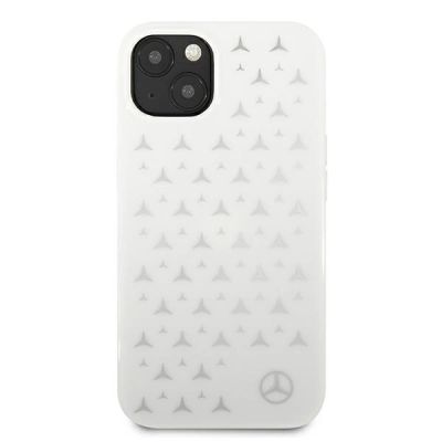 3. Mercedes Silver Stars Pattern Case für iPhone 13 - Weiß