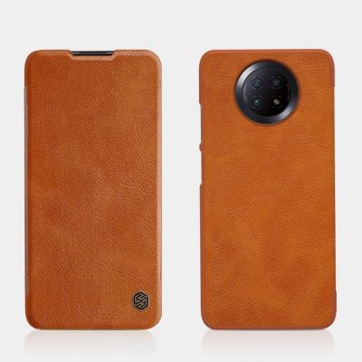 9. Nillkin Qin Lederholsterhülle für Xiaomi Redmi Note 9T 5G braun