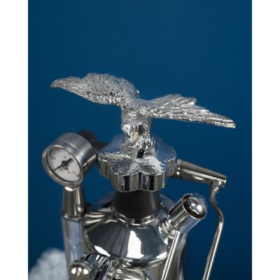 20. La Pavoni Milano manueller Hebel-Espressokocher, silber