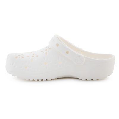 4. Crocs Classic Floral Cut Out Clog 210927-0WV Kreide