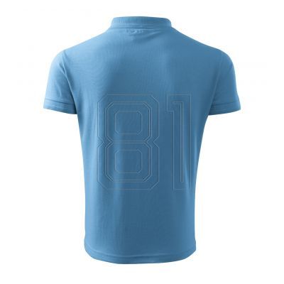 7. Malfini Pique Polo M MLI-20314 Poloshirt (azurblau) 