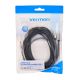 7. 3,5-mm-Klinkenstecker auf 2 Cinch-Stecker Audiokabel, 5 m, Schwarz