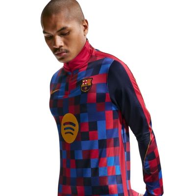 5. Nike FC Barcelona Strike Heimtrikot für Herren, Blau und Rot, IQ1301 621