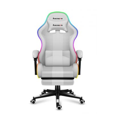 9. Huzaro Force 4.7 RGB Weißer Gaming-Stuhl