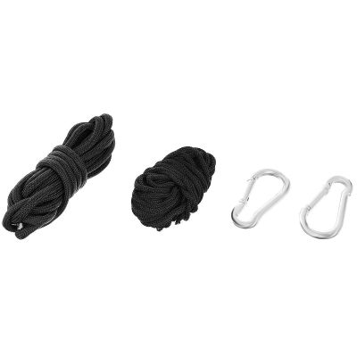 9. Touristen-Hängematte für 2 Personen, 270 x 140 cm, Grün/Schwarz