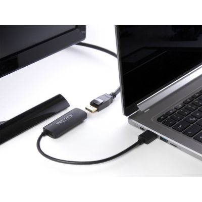 2. DeLOCK Adapter HDMI-A Stecker auf DisplayPort Buchse schwarz