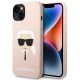 Karl Lagerfeld KLHMP14SSLKHLP iPhone 14 6.1" Hardcase hellrosa / hellrosa Silikon Karl`s Head Magsafe