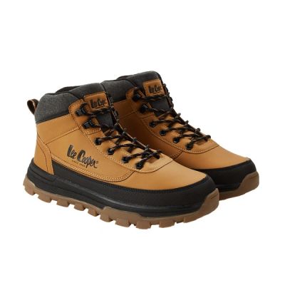 6. Lee Cooper Herren-Wintersportschuhe, karamellfarbene, gefütterte Stiefeletten