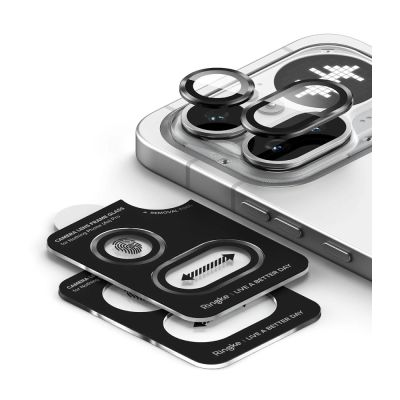 4. Ringke Kameraschutzrahmen, 2er-Pack für Nothing Phone 4A Pro – Schwarz