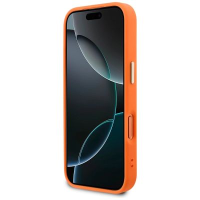 5. Guess Perforierte 4G MagSafe Hülle für iPhone 17 Pro - Orange