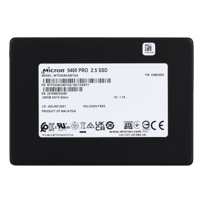 2. Micron 5400 PRO 240GB SATA 2.5" SSD MTFDDAK240TGA-1BC1ZABYYR (DWPD 1.5)