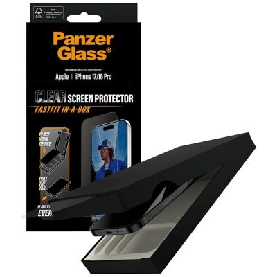 4. PanzerGlass Ultra-Wide Fit Fastfit Tempered Glass für iPhone 17 / 16 Pro