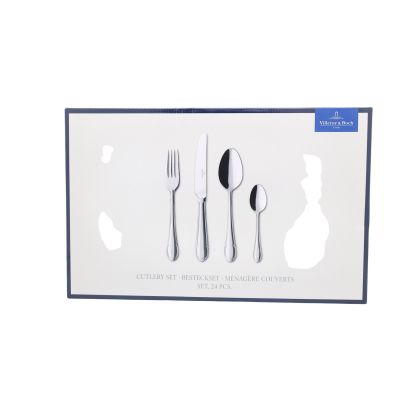 3. Villeroy & Boch 1263599037 24-teiliges Besteckset, Edelstahl