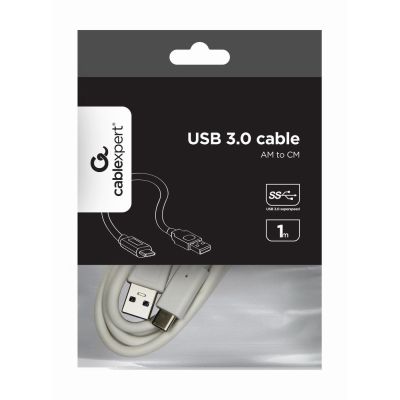 2. GEMBIRD CCP-USB3-AMCM-1M-W Kabel (USB Typ CM - USB 3.0 M; 1 m; weiß)