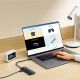 15. Baseus Lite Series multifunktionaler HUB USB Typ C - 2 x USB 3.0 / USB Typ C PD / HDMI 1,4 / SD / TF weiß (WKQX050102)