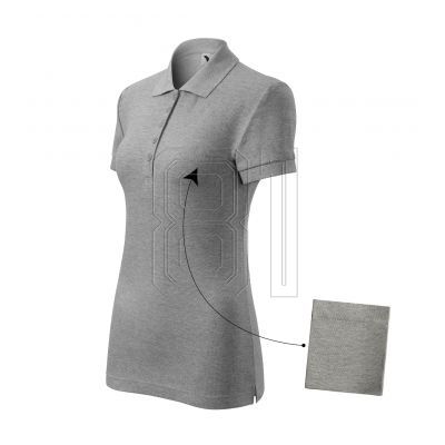 Malfini Cotton W MLI-21312 Poloshirt Dunkelgrau Melange