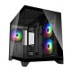 COUGAR CGR-2QA6B-RGB Mini-Tower, Schwarz