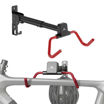 9. MACLEAN Fahrradhalter / Wandhalterung, horizontal, Stahl, max. Traglast 30 kg, Winkelverstellung MC-172