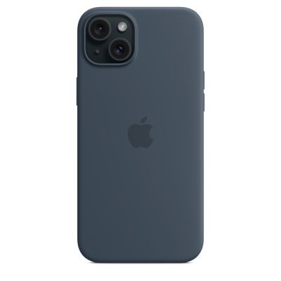 5. Apple Silikonhülle mit MagSafe, Sturmblau, für Apple iPhone 15 Plus, MT123ZM/A