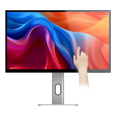 ALOGIC 27C5KPDT Computermonitor 68,6 cm (27") 5120 x 2880 px 5K Ultra HD LED-Touchscreen Mehrbenutzerfähig Schwarz, Silber