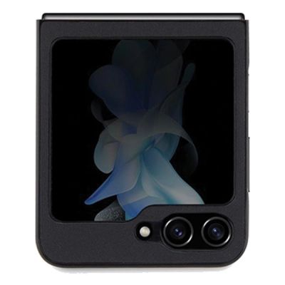 3. BMW Leder Hot Stamp Hülle für Samsung Galaxy Z Flip 5 – schwarz