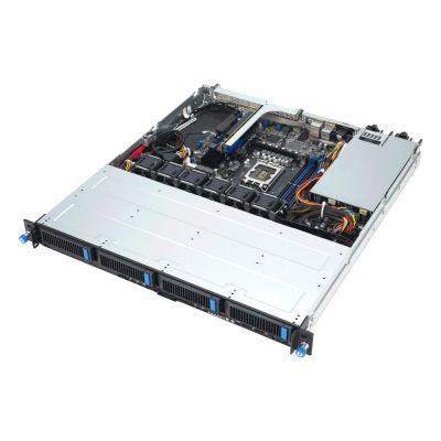 6. ASUS Rack 1U RS300-E12-RS4/350W Intel C262 LGA1700 95W 4xDDR5 4400/4000/3600 4x3,5"/2,5" 4xSATA/SAS/NVMe 2x Intel I210AT 1x Management-Port, 1+1 450W 80 PLUS Platinum