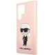 6. Karl Lagerfeld KLHCS23LSNIKBCP Sam S23 S918 Ultra Hardcase pink/pink Silikon Ikonik