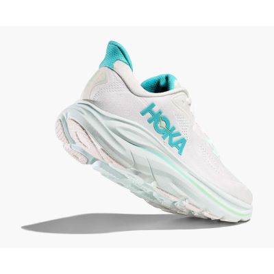 5. HOKA Clifton 10 Damen Laufschuhe Weiß/Cielo Blau (1162031‑WTCL)