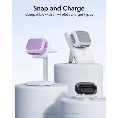 3. ESR Orbit Halolock MagSafe Hülle für AirPods Pro - Lila