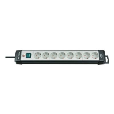 11. Brennenstuhl 1951580101 Regleta, 230 V, Schwarz und Hellgrau, 49 cm Verteiler 5 m 8 x Netzwerkdose Innenbereich Schwarz, Hellgrün