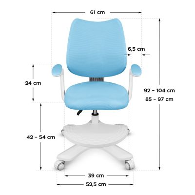 6. Junior 4.6 Blauer Drehstuhl