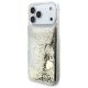 2. Guess Liq. Glitter 4 Charms Hülle für iPhone 17 Pro Max – Gold