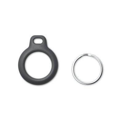 5. Tech-Protect Rough Hülle für Apple AirTag mit Ring – Schwarz