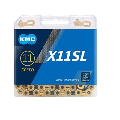KMC Chain X11 SL Ti-N 118 Glieder Gold Black Box