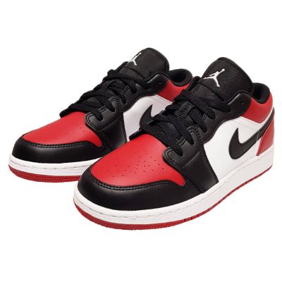 3. Air Jordan 1 Low GS Bred Toe Schuhe - 553560-612