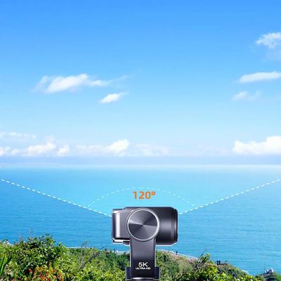 14. Ordro Pocket M5 3-Achsen-Gimbal-Kamera, 5K, für Vlogging und YouTube – Schwarz