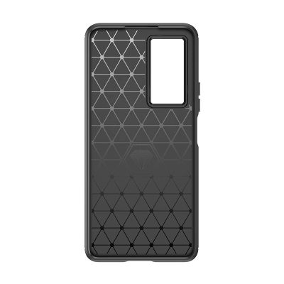 7. Carbon Case für Xiaomi Poco F4 5G flexible Silikon-Carbon-Hülle schwarz