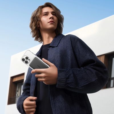 4. Baseus PicoGo AM41 Ultra-Slim 5000mAh 20W MagSafe kompatible Powerbank mit Baseus Simple USB-C 60W 30cm Kabel - Schwarz