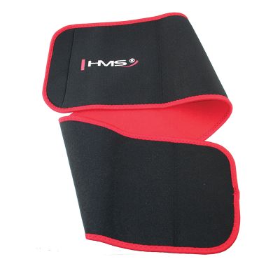 18. Magnetisches Hula-Hoop-Set Schwarz HHM15 mit HMS-Zähler + Schlankheitsgürtel BR163 Rot