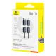 6. Baseus Versatile 60 W USB-C- auf USB-C-Kabel mit USB-A- und Lightning-Adaptern, 1 m – schwarz