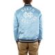 2. Mitchell & Ness NCAA Schwere Satinjacke der University of North Carolina OJBF3413-UNCYYPPPLTBL