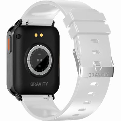 11. Smartwatch Gravity Weiß Schwarz 2 Armbänder GT17-8