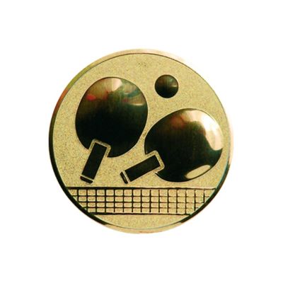 3. Goldfarbener Aluminiumeinsatz – Tischtennis