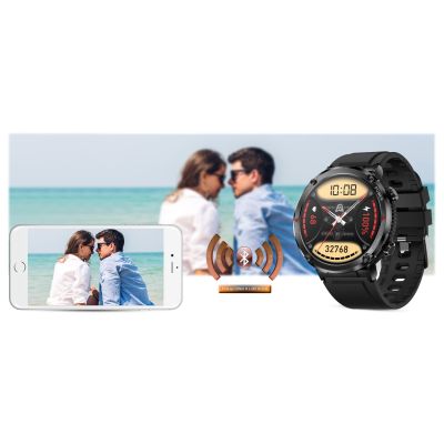 20. Gravity GT21-2 Smartwatch + oranges Silikonarmband