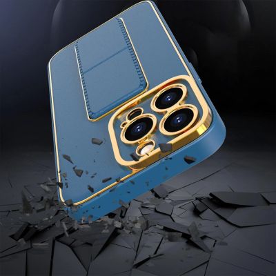 11. Neue Kickstand Case Hülle für iPhone 13 Pro mit Ständer blau