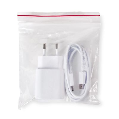 3. Samsung EP-TA50EWE 8W USB-A Wandladegerät mit MicroUSB-Kabel ECB-DU4AWE (Bulk - Ersatzverpackung) - Weiß