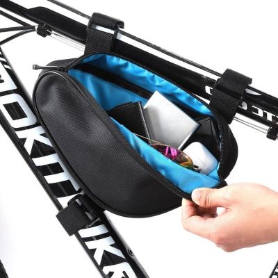 10. Wozinsky Fahrrad-Rahmentasche 1,5 l Schwarz (WBB11BK)