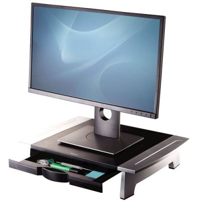 3. Monitorerhöhung Standard Schwarz/Silber 8031101 Fellowes